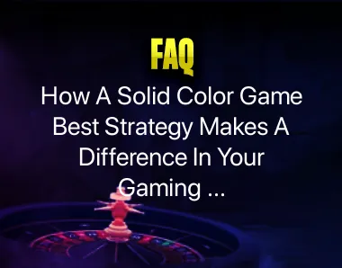 color game best strategy