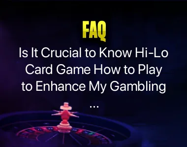 Hi-Lo Card Game How to Play