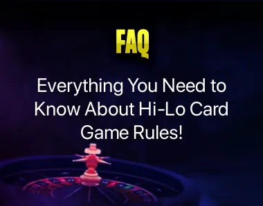 Hi-Lo Card Game Rules