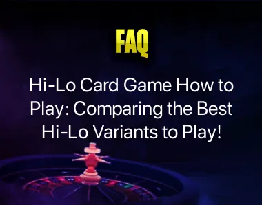 Hi-Lo Card Game How to Play